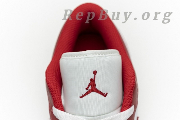 Top Version Air Jordan 1 Low Gym Red White 553558-611 - Image 13