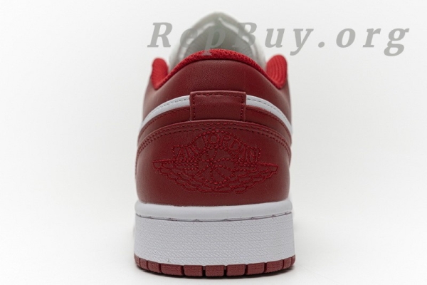 Top Version Air Jordan 1 Low Gym Red White 553558-611 - Image 17