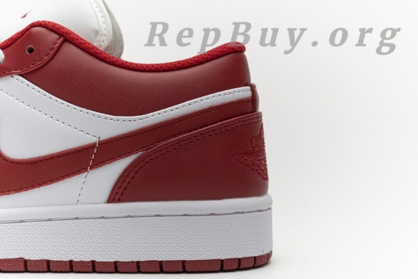 Top Version Air Jordan 1 Low Gym Red White 553558-611 - Image 16