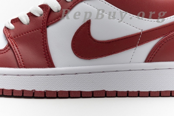 Top Version Air Jordan 1 Low Gym Red White 553558-611 - Image 15