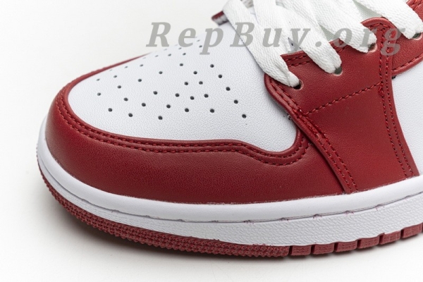 Top Version Air Jordan 1 Low Gym Red White 553558-611 - Image 14
