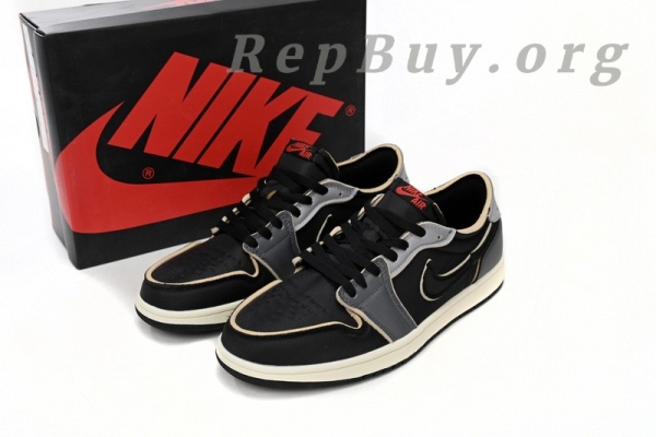 Top Version Jordan 1 Low OG EX Black Smoke Grey DV0982-006 - Image 14