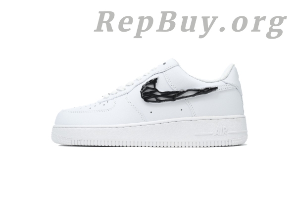 Top Version Nike Air Force 1 '07 LX, Molten Metal Swoosh Pack Black, High Quality Replica Nike Shoes, Best Replica Air Force 1, IF1686-101, Perfect Copy Nike Sneakers, 1:1 Replica AF1, Premium Fake Nike Shoes