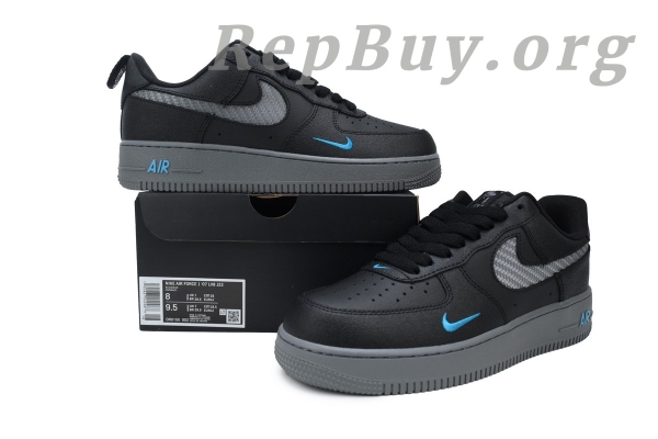 Top Version Nike Air Force 1 'Carbon Fiber Weave' DR0155-002 - Image 10