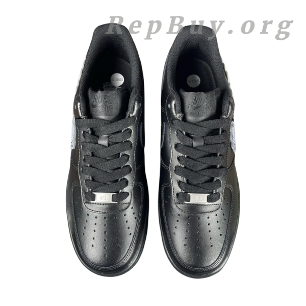 Top Version Nike Air Force 1 Low '07 Black CW2288-001, best replica Nike Air Force 1, high quality rep sneakers, 1:1 copy AF1 shoes, perfect clone Nike shoes, premium replica black AF1