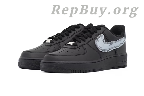 Top Version Nike Air Force 1 Low '07 Black CW2288-001, best replica Nike Air Force 1, high quality rep sneakers, 1:1 copy AF1 shoes, perfect clone Nike shoes, premium replica black AF1