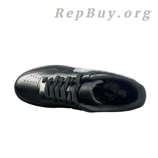 Top Version Nike Air Force 1 Low '07 Black CW2288-001, best replica Nike Air Force 1, high quality rep sneakers, 1:1 copy AF1 shoes, perfect clone Nike shoes, premium replica black AF1