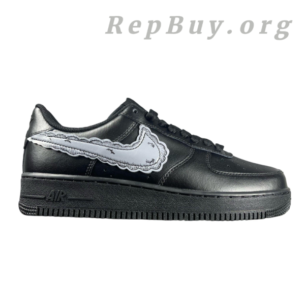 Top Version Nike Air Force 1 Low '07 Black CW2288-001, best replica Nike Air Force 1, high quality rep sneakers, 1:1 copy AF1 shoes, perfect clone Nike shoes, premium replica black AF1