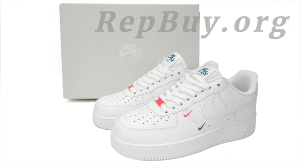 Top Version Nike Air Force 1 Low '07 Essential Double Mini Swoosh Miami Dolphins CT1989-101 - Image 14