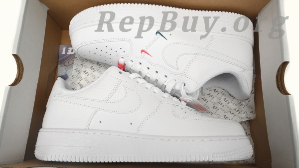 Top Version Nike Air Force 1 Low '07 Essential Double Mini Swoosh Miami Dolphins CT1989-101 - Image 15