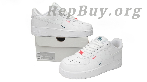 Top Version Nike Air Force 1 Low '07 Essential Double Mini Swoosh Miami Dolphins CT1989-101 - Image 13