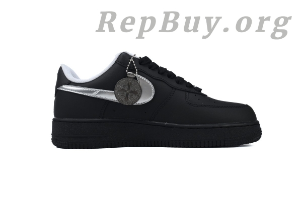Top Version Nike Air Force 1 Low Black Silver FQ4296-101 - Image 2