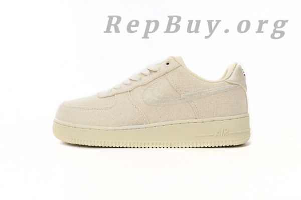 Top Version Nike Air Force 1 Low Stussy Fossil, best replica Nike Air Force 1, high quality Stussy Fossil sneakers, perfect copy CZ9084-200, 1:1 replica Nike shoes, premium Stussy AF1 knockoff, exact duplicate Nike Stussy Fossil
