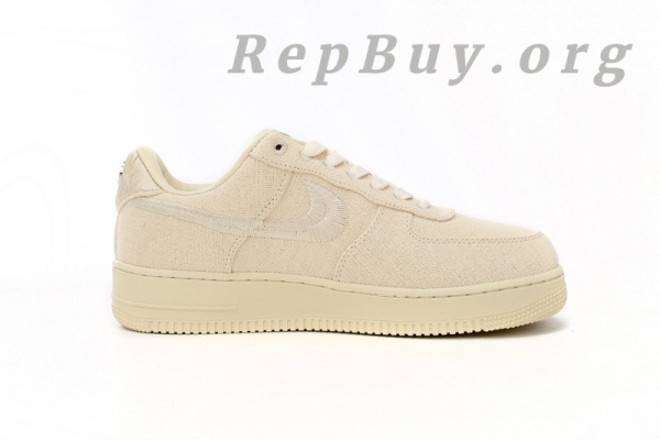 Top Version Nike Air Force 1 Low Stussy Fossil, best replica Nike Air Force 1, high quality Stussy Fossil sneakers, perfect copy CZ9084-200, 1:1 replica Nike shoes, premium Stussy AF1 knockoff, exact duplicate Nike Stussy Fossil