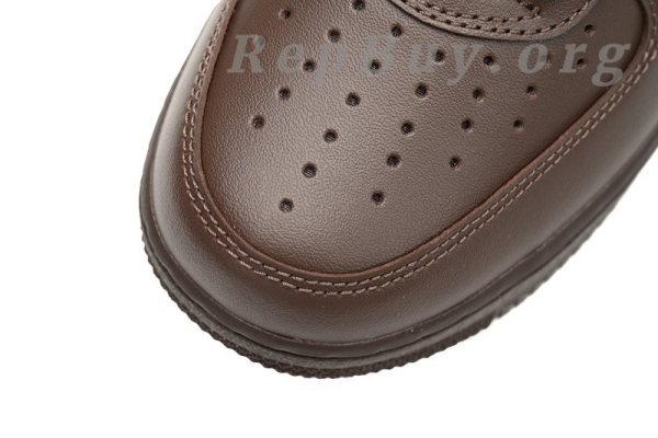 Top Version Nike Air Force 1 Low Supreme Baroque Brown CU9225-200 - Image 6