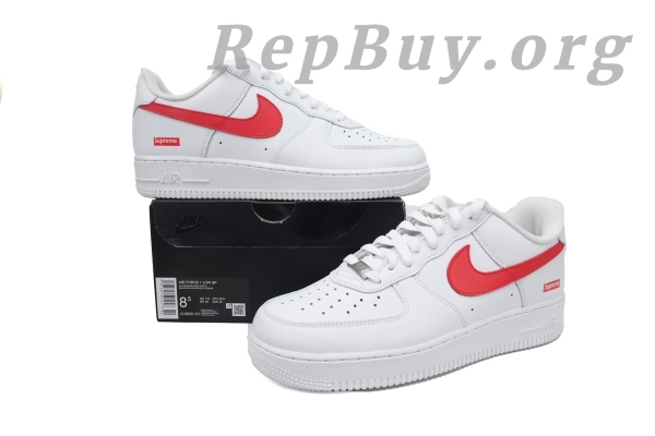 Top Version Nike Air Force 1 Low Supreme Shanghai CU9225-101 - Image 12