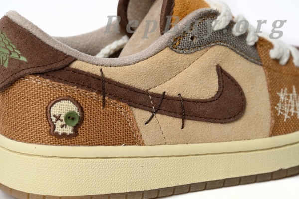 Top Version Nike Air Jordan 1 Retro Low OG "Zion Williamson Voodoo" DZ7292-200 - Image 9