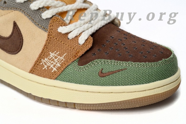 Top Version Nike Air Jordan 1 Retro Low OG "Zion Williamson Voodoo" DZ7292-200 - Image 8