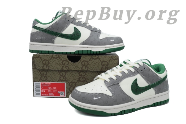 Top Version Nike Dunk Low Gucci Custom SF1588-134 - 图片 12