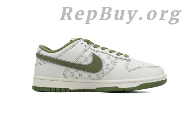 Top Version Nike Dunk Low Gucci Green White Custom KK1888-006 - 图片 2