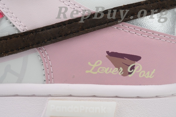 Top Version Nike Dunk Low Heart Rose Unisex Custom CW1590-100 - 图片 9