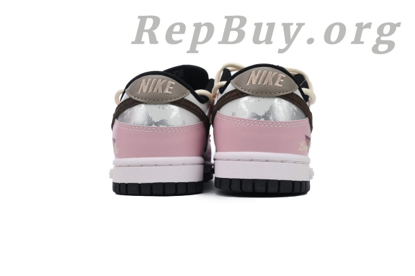 Top Version Nike Dunk Low Heart Rose Unisex Custom CW1590-100 - 图片 3