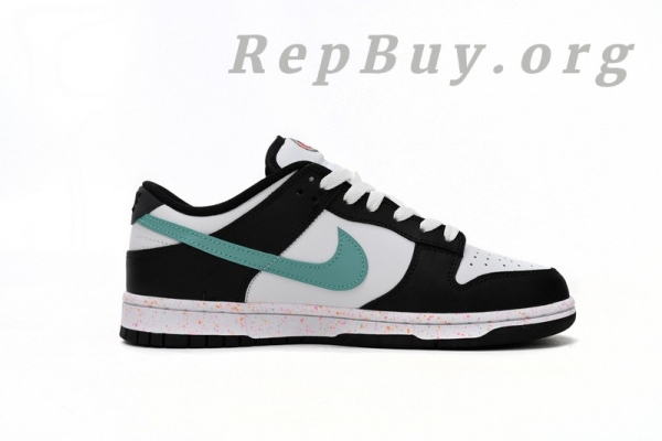 Top Version Nike Dunk Low Multiple Swooshes White Washed Teal FD4623-131 - Image 3