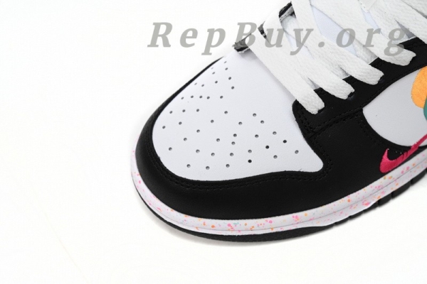Top Version Nike Dunk Low Multiple Swooshes White Washed Teal FD4623-131 - Image 6