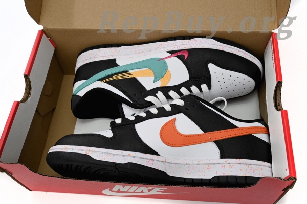 Top Version Nike Dunk Low Multiple Swooshes White Washed Teal FD4623-131 - Image 15