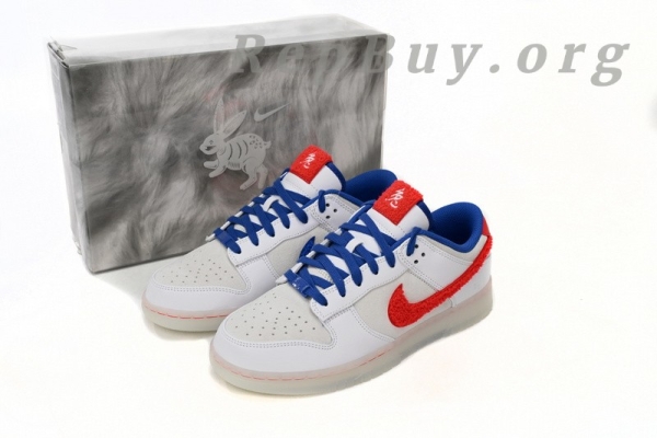 Top Version Nike Dunk Low Retro PRM Year of the Rabbit White Rabbit (2023) FD4203-161 - 图片 14