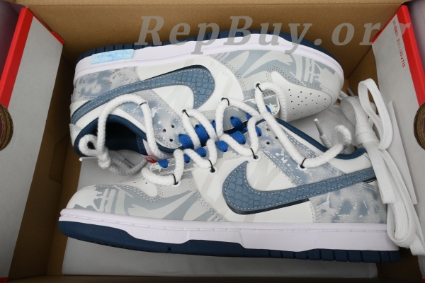 Top Version Nike Dunk Low Silver Dragon DD1391-400 - 图片 10