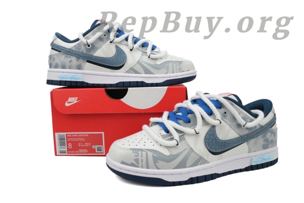 Top Version Nike Dunk Low Silver Dragon DD1391-400 - 图片 12