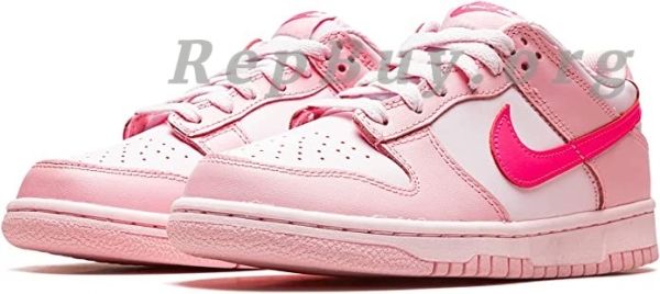 Top Version Nike Dunk Low Triple Pink DH9765-600 - 图片 3