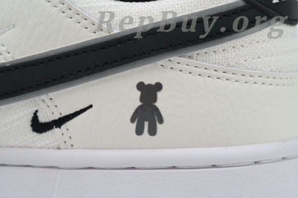 Top Version Nike Dunk Low Violent Bear, High Quality Replica Nike Dunk, Best Replica Nike Shoes, Custom KK1888-005, Violent Bear White Black Dunk, 1:1 Replica Sneakers, Premium Fake Nike Dunk Low