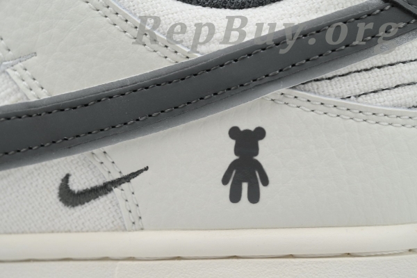 Top Version Nike Dunk Low Violent Bear, High Quality Replica Nike Dunk, Custom KK1888-004, Best Rep Sneakers, 1:1 Replica Shoes, Violent Bear White Grey Dunk, Premium Copy Nike Shoes, Fake Nike Dunk Low