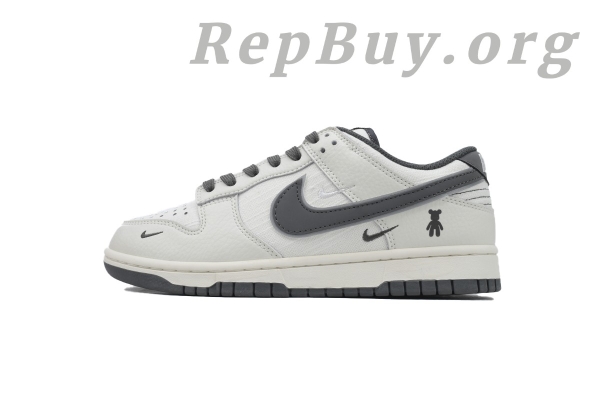 Top Version Nike Dunk Low Violent Bear, High Quality Replica Nike Dunk, Custom KK1888-004, Best Rep Sneakers, 1:1 Replica Shoes, Violent Bear White Grey Dunk, Premium Copy Nike Shoes, Fake Nike Dunk Low