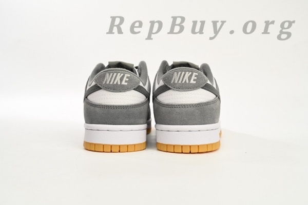 Top Version Nike Dunk Low White Gray Raw Rubber FV0389-100 - 图片 4