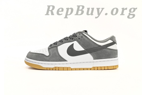 Top Version Nike Dunk Low White Gray Raw Rubber FV0389-100