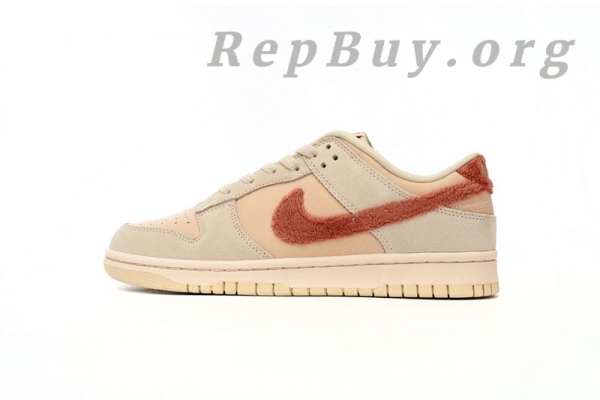 Top Version Nike Dunk Low WMNS “Terry Swoosh” DZ4706-200 - 图片 2