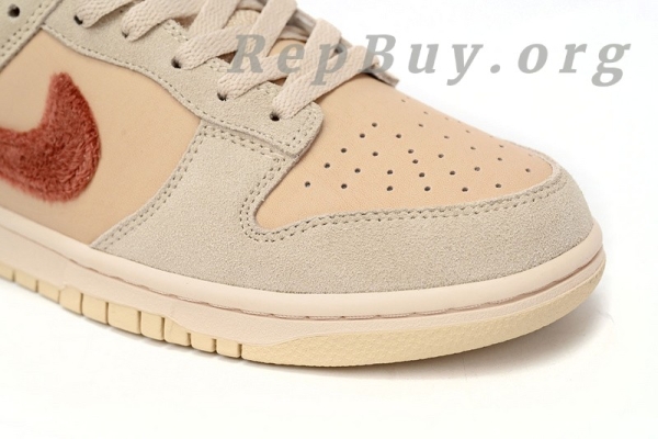 Top Version Nike Dunk Low WMNS “Terry Swoosh” DZ4706-200 - 图片 8