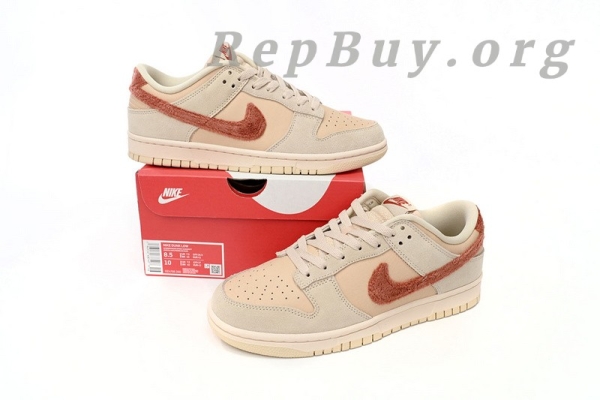 Top Version Nike Dunk Low WMNS “Terry Swoosh” DZ4706-200 - 图片 14