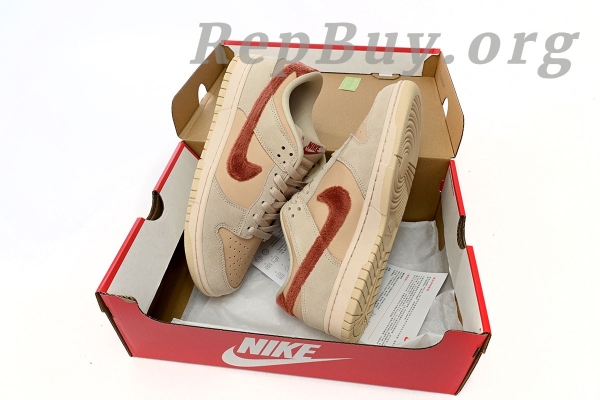 Top Version Nike Dunk Low WMNS “Terry Swoosh” DZ4706-200 - 图片 16
