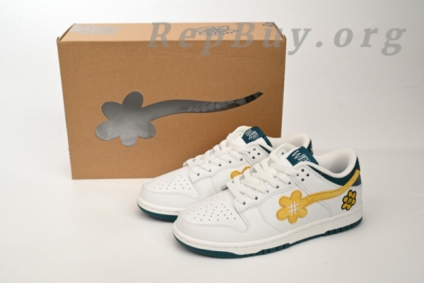 Top Version Nike Dunk Low WTP"MOSS" DUNK Beige Sun Yellow WTPS 1124-93-300 - Image 14