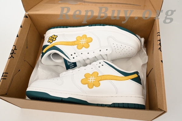 Top Version Nike Dunk Low WTP"MOSS" DUNK Beige Sun Yellow WTPS 1124-93-300 - Image 15