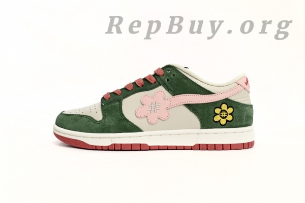 Top Version Nike Dunk Low WTP"MOSS" DUNK Solar Powder WTPS 1124-93-061 - Image 2