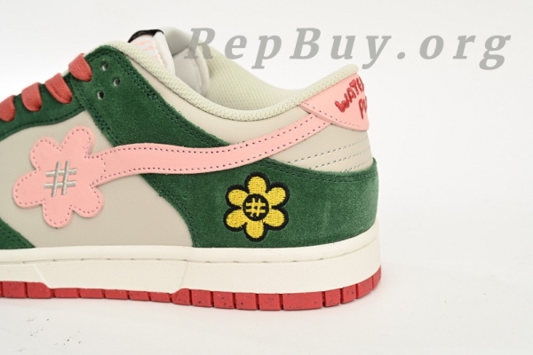 Top Version Nike Dunk Low WTP"MOSS" DUNK Solar Powder WTPS 1124-93-061 - Image 8