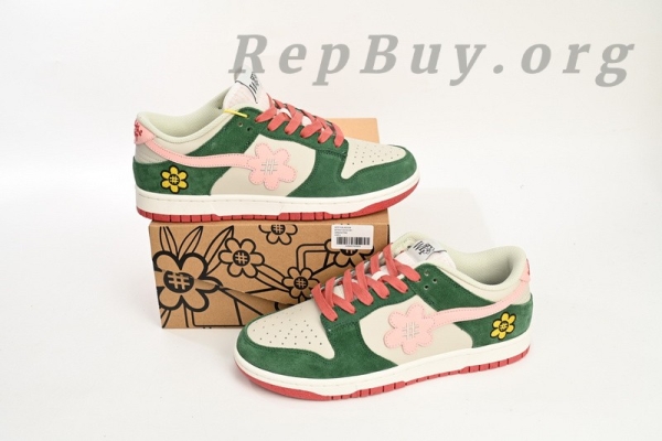 Top Version Nike Dunk Low WTP"MOSS" DUNK Solar Powder WTPS 1124-93-061 - Image 13