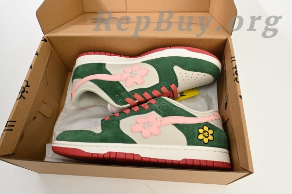 Top Version Nike Dunk Low WTP"MOSS" DUNK Solar Powder WTPS 1124-93-061 - Image 15