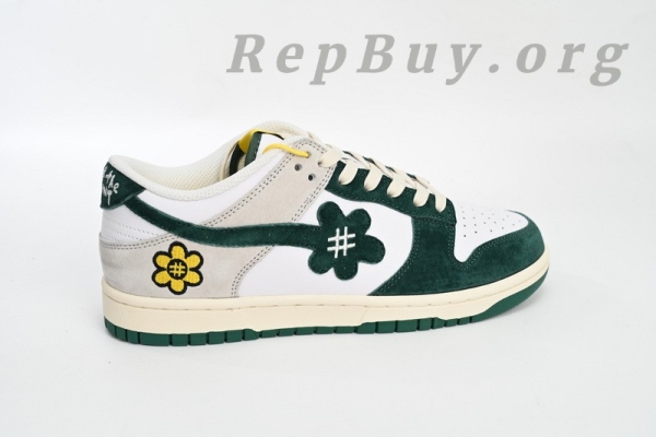 Top Version Nike Dunk Low WTP"MOSS" White Blue WTPS 124-93-034 - Image 9