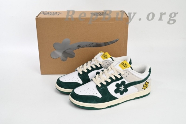 Top Version Nike Dunk Low WTP"MOSS" White Blue WTPS 124-93-034 - Image 15